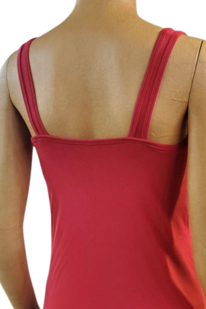 Bamboo tank bra liner breathable made in canada long tank natural fibre