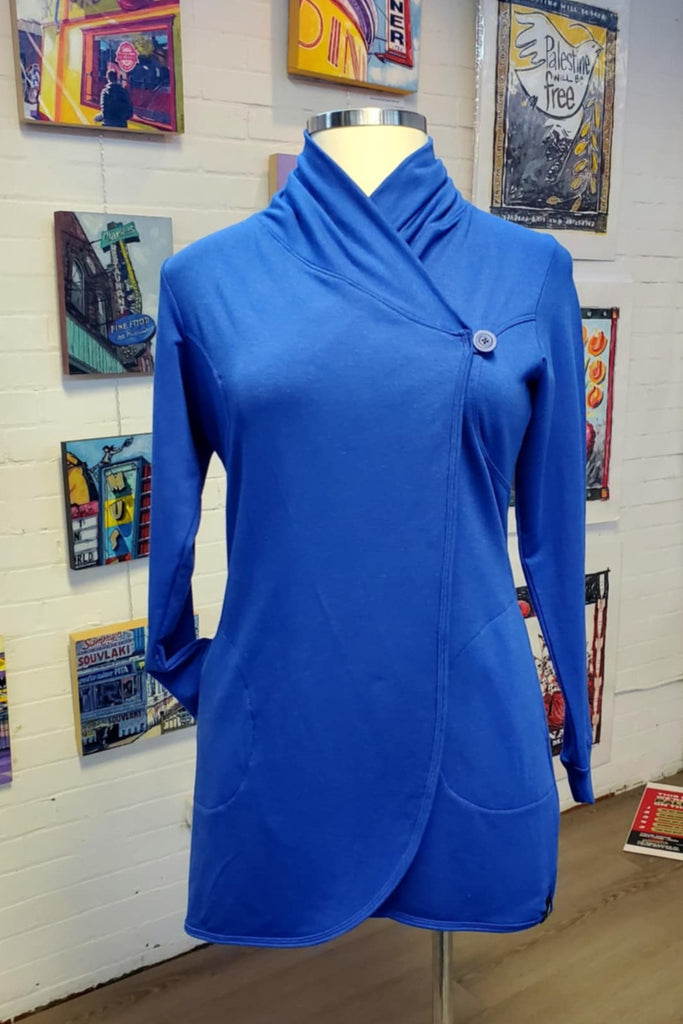 made in canada oeko tex  bamboo breathable wrap sweater long jacket 