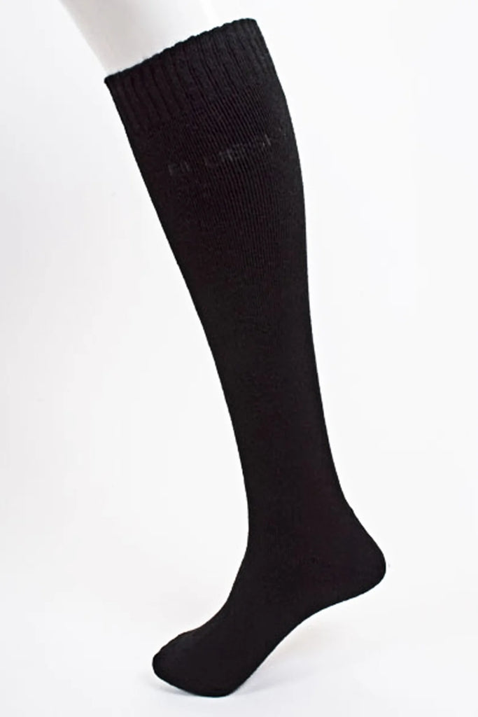 Black wool socks made in Canada
