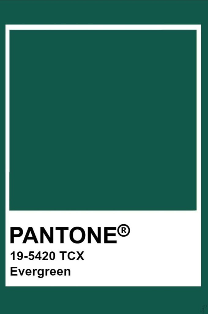 Pantone colour evergreen