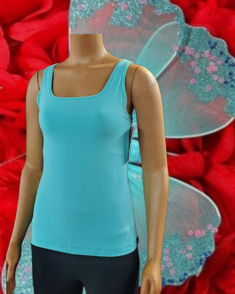 Bamboo tank bra liner breathable made in canada long tank natural fibre