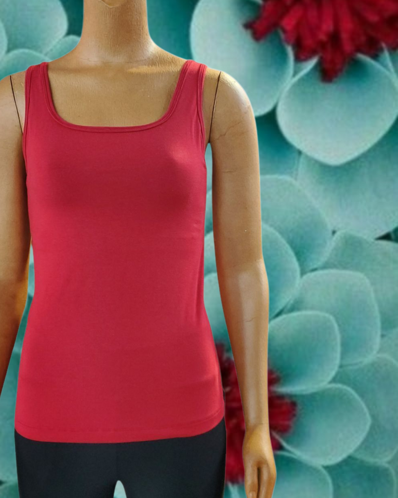 Bamboo tank bra liner breathable made in canada long tank natural fibre