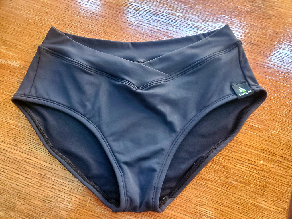 V-cut Swim Bottom Black